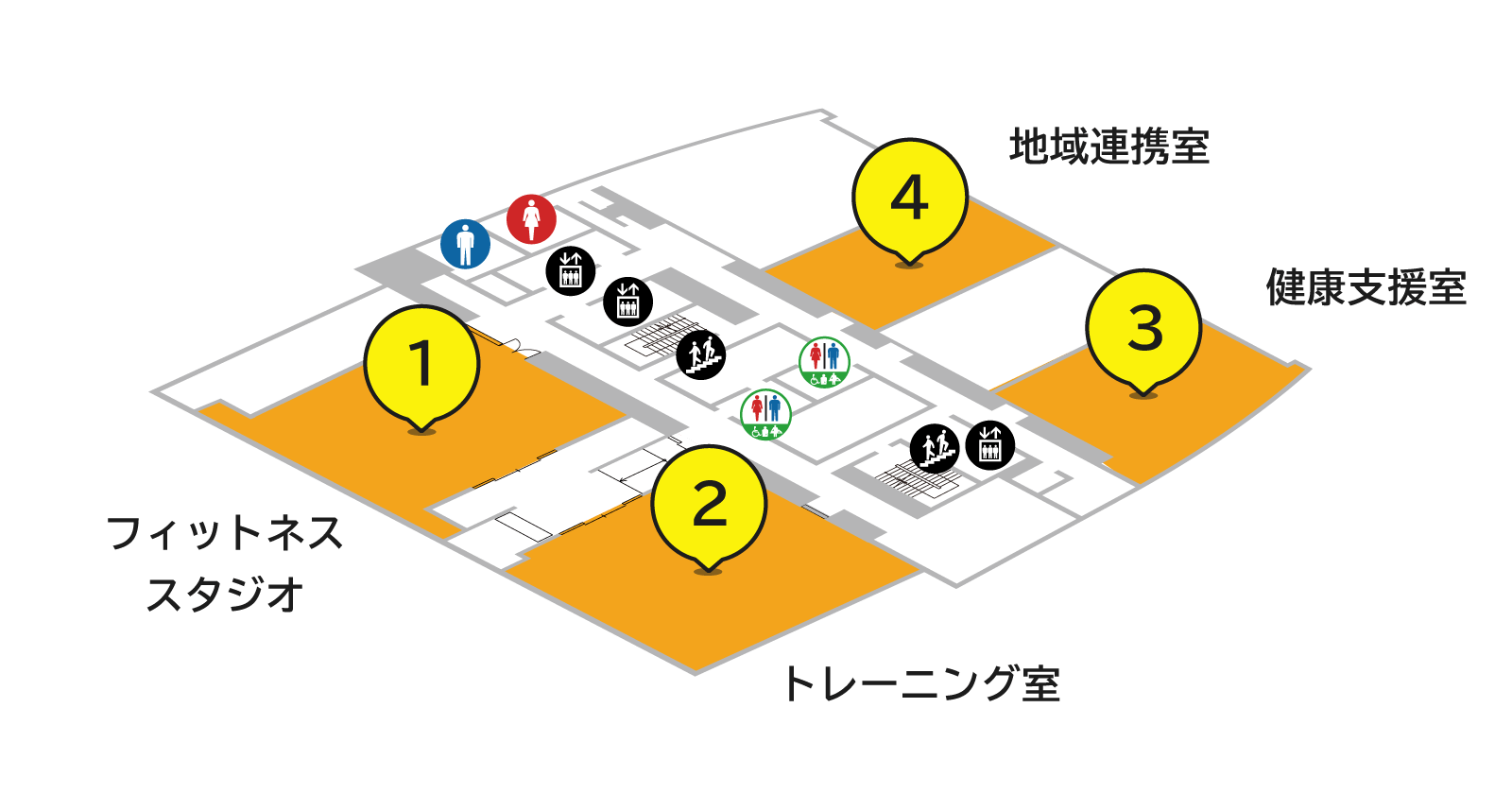 ラポール上大岡6階フロアマップ