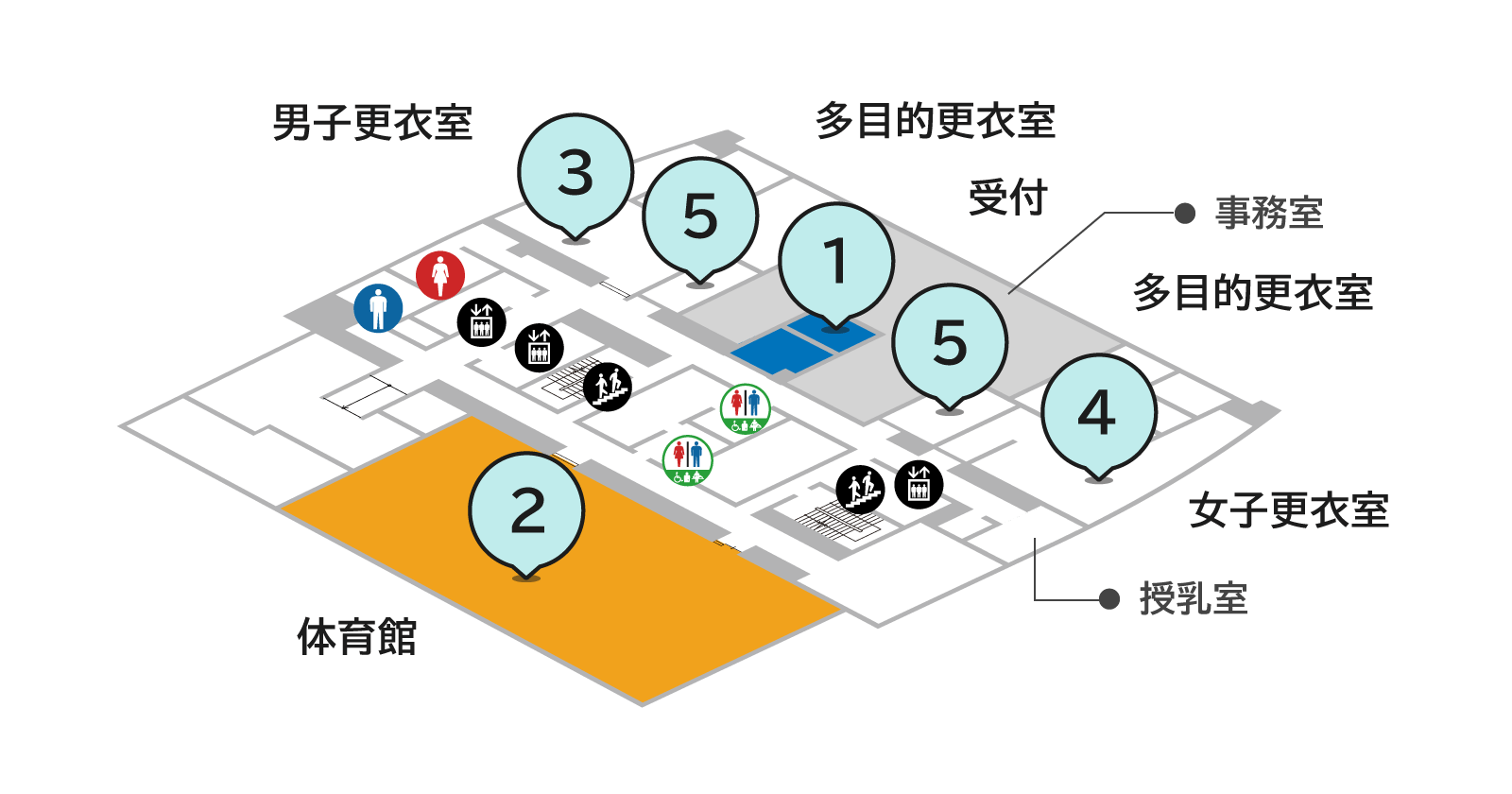 ラポール上大岡7階フロアマップ