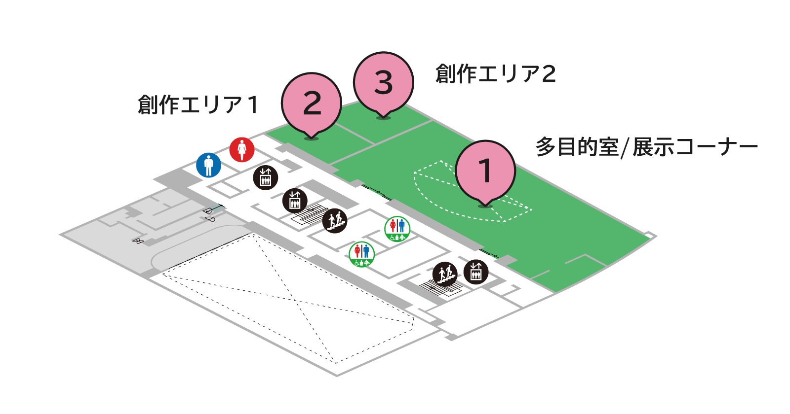 ラポール上大岡8階フロアマップ